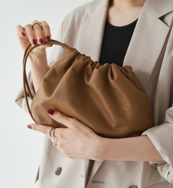  「レザー巾着4WAYショルダーバッグ」|ショルダー・メッセンジャー|