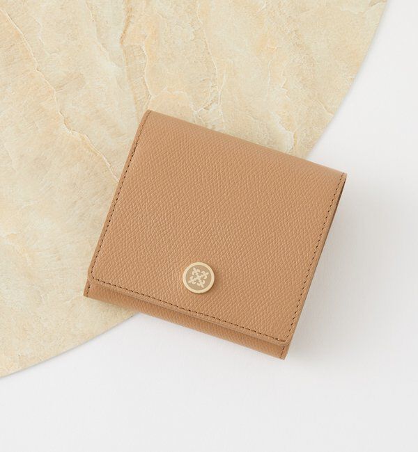  「プレートレザーギャルソンウォレット」|財布|モカ