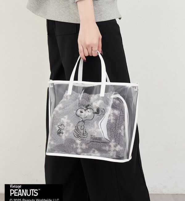  「【再値下げ】《PEANUTS&times;russetコラボ》クリアトート&times;巾着セットバッグ」|トートバッグ|