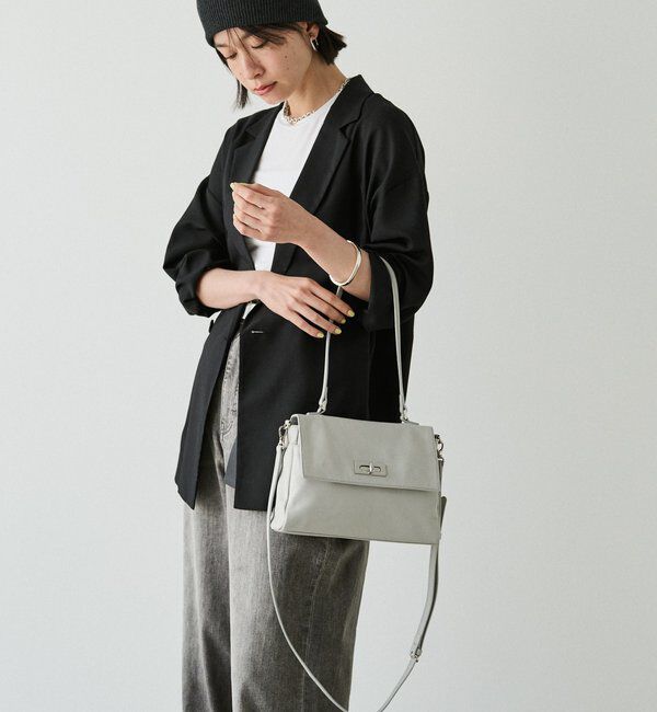  「《@__serako.r__企画》ソフトレザーフラップミニトートバッグ」|トートバッグ|