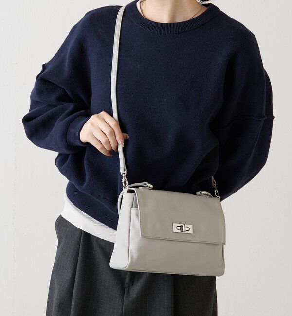  「《@__serako.r__企画》ソフトレザーフラップミニトートバッグ」|トートバッグ|