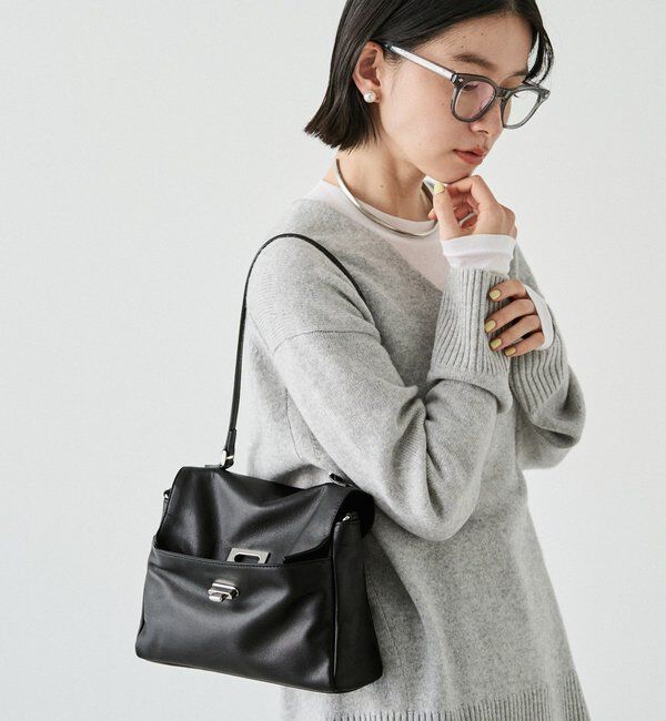  「《@__serako.r__企画》ソフトレザーフラップミニトートバッグ」|トートバッグ|