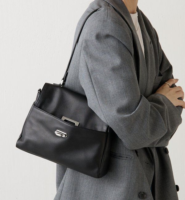  「《@__serako.r__企画》ソフトレザーフラップミニトートバッグ」|トートバッグ|