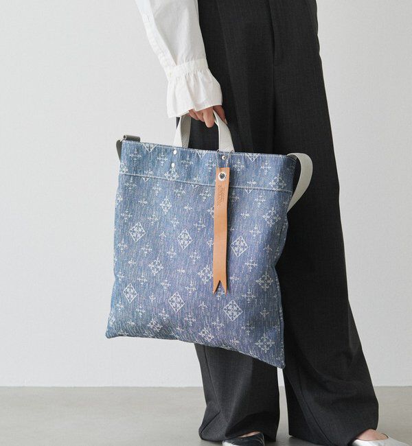  「デニムジャガード2WAYビッグトートバッグ」|トートバッグ|