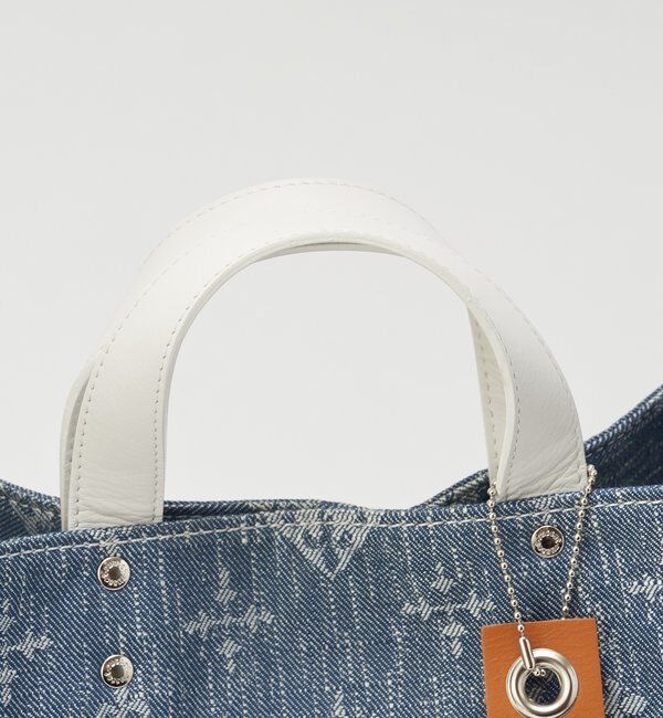  「デニムジャガード2WAYビッグトートバッグ」|トートバッグ|