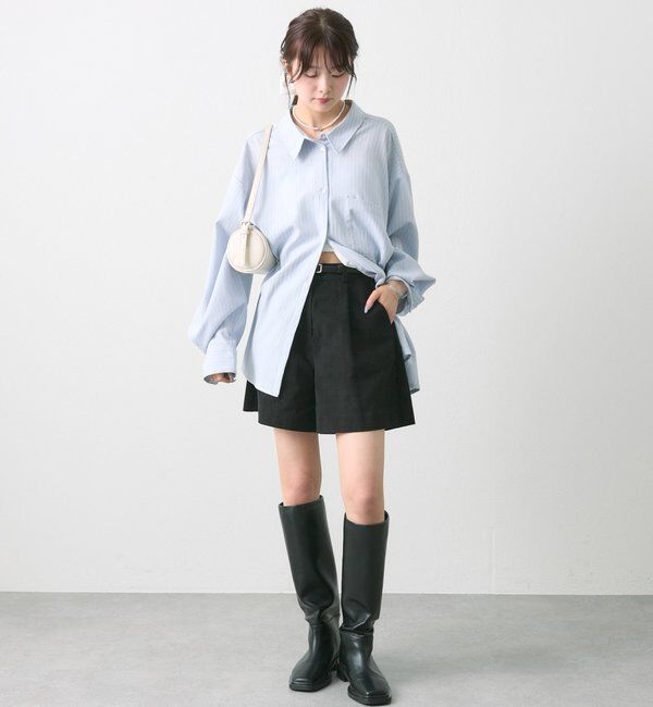  「[森川企画]レイヤードストライプドロストシャツ」|シャツ・ブラウス|