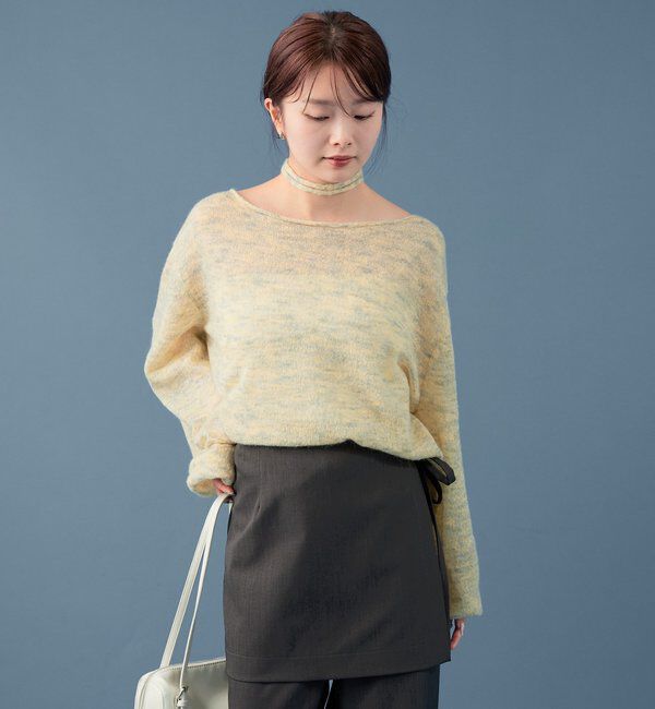  「MIXシアーボートニット」|ニット・セーター|