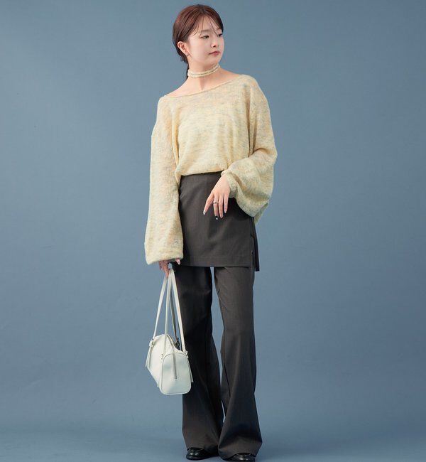  「MIXシアーボートニット」|ニット・セーター|