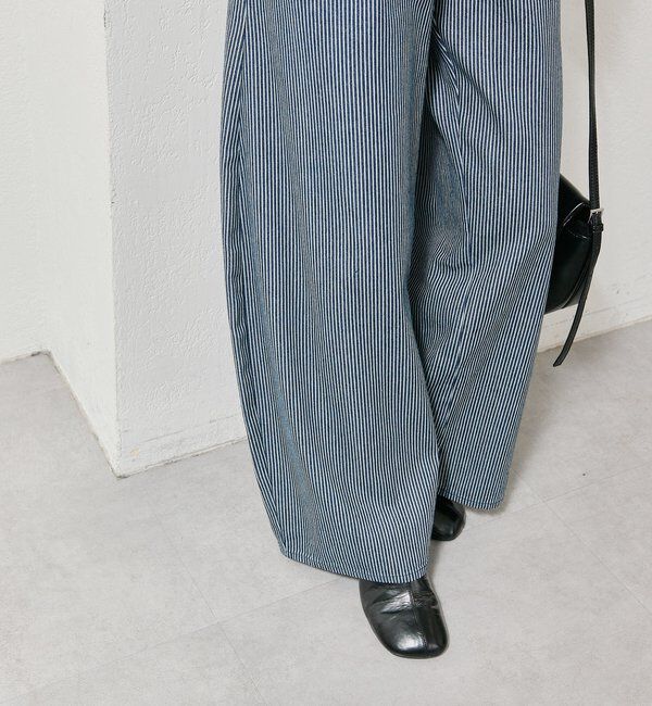  「【バックスタイルがポイント！新色ネイビー】バックシャンカーブデニム」|デニム|