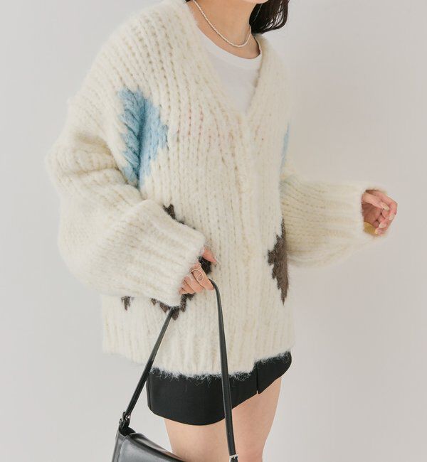  「ダイヤニットカーディガン」|カーディガン|