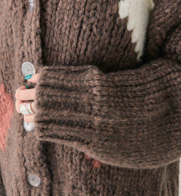  「ダイヤニットカーディガン」|カーディガン|