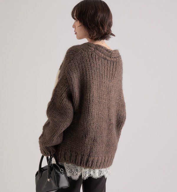  「ダイヤニットカーディガン」|カーディガン|