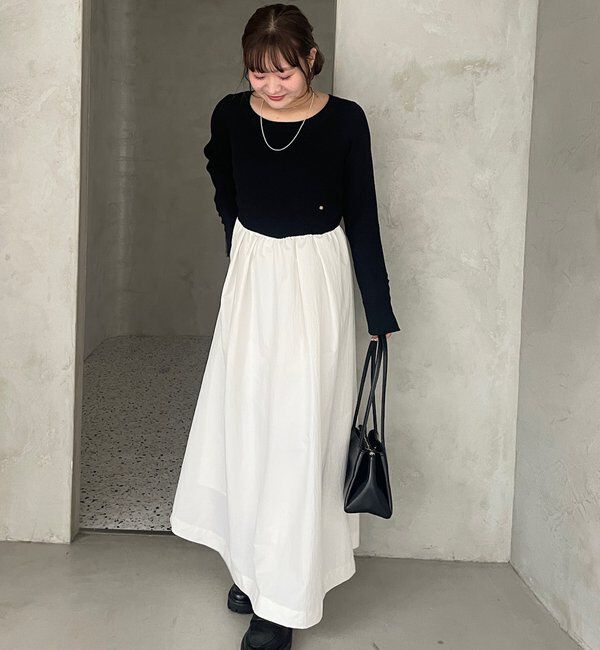  「【@__misa__03企画】プレート付きドッキングワンピース」|ワンピース|