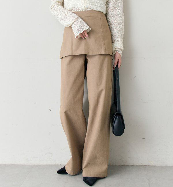  「レイヤードロングパンツ」|チノ|