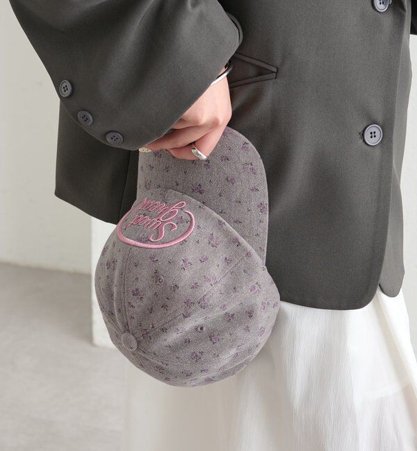  「フラワー刺繍キャップ」|ハット|