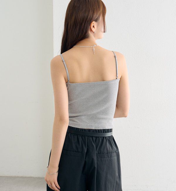  「パット付きVレースキャミソール」|キャミソール|