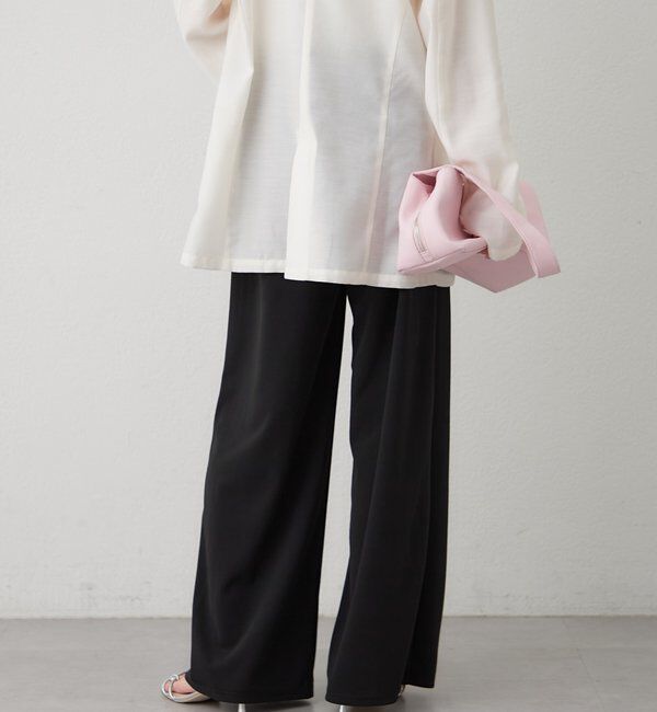  「ロゴ刺繍イージーパンツ」|チノ|