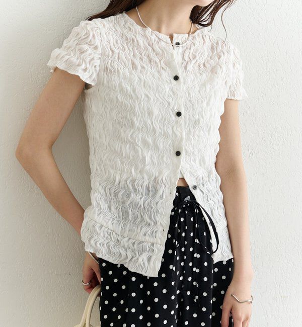  「エアリーシャーリングブラウス」|シャツ・ブラウス|