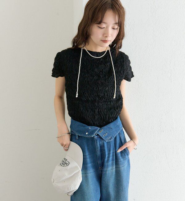  「エアリーシャーリングブラウス」|シャツ・ブラウス|