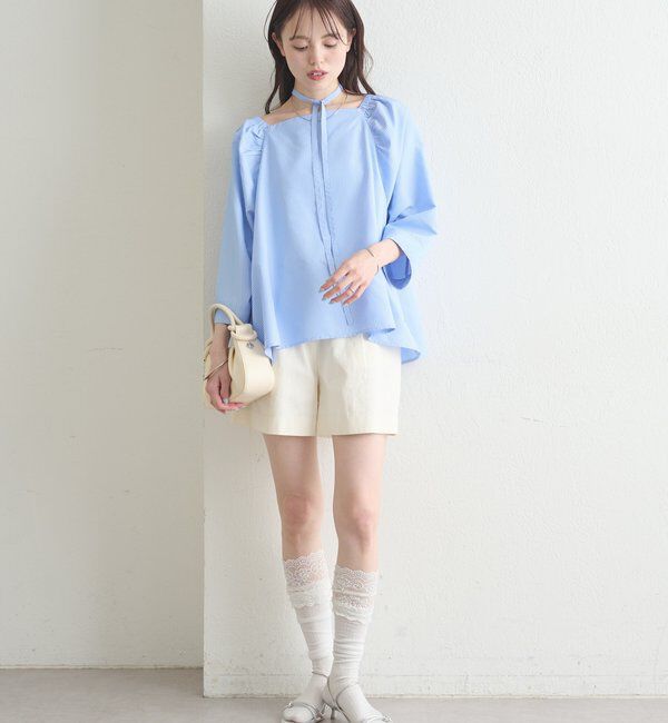  「チョーカーリボンパフブラウス」|シャツ・ブラウス|