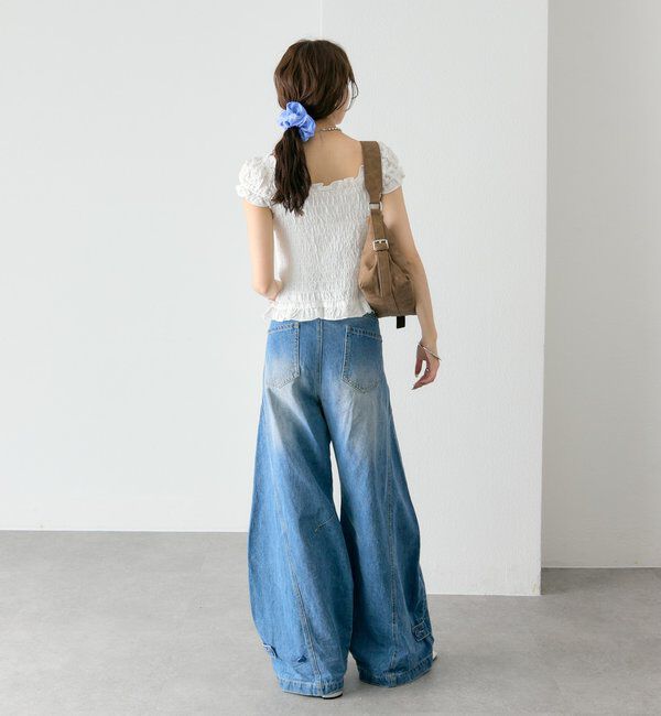  「シャーリングフレンチブラウス」|シャツ・ブラウス|