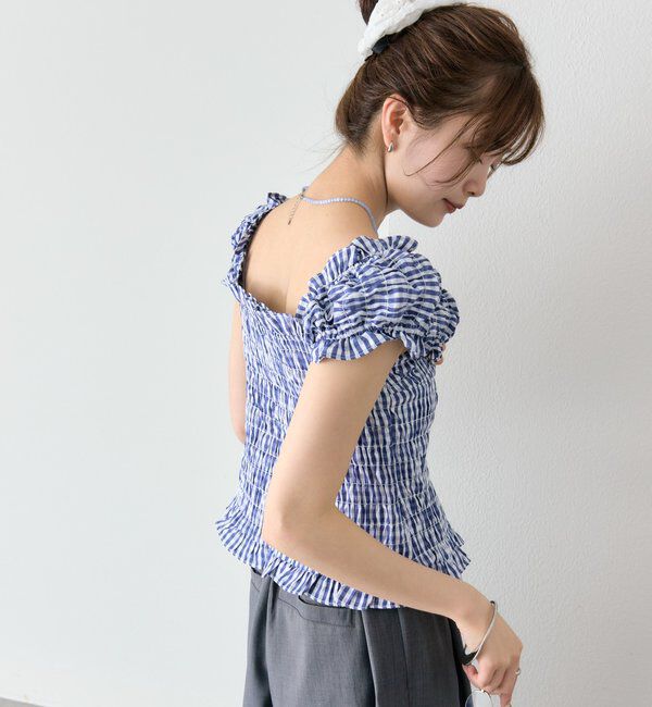  「シャーリングフレンチブラウス」|シャツ・ブラウス|