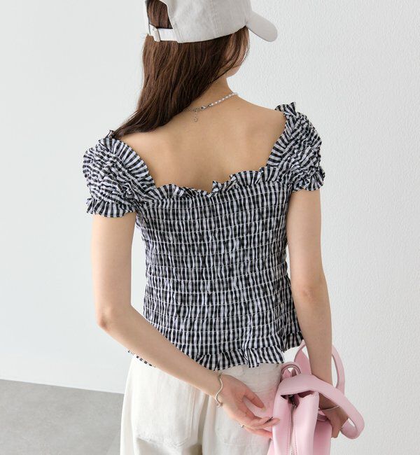  「シャーリングフレンチブラウス」|シャツ・ブラウス|