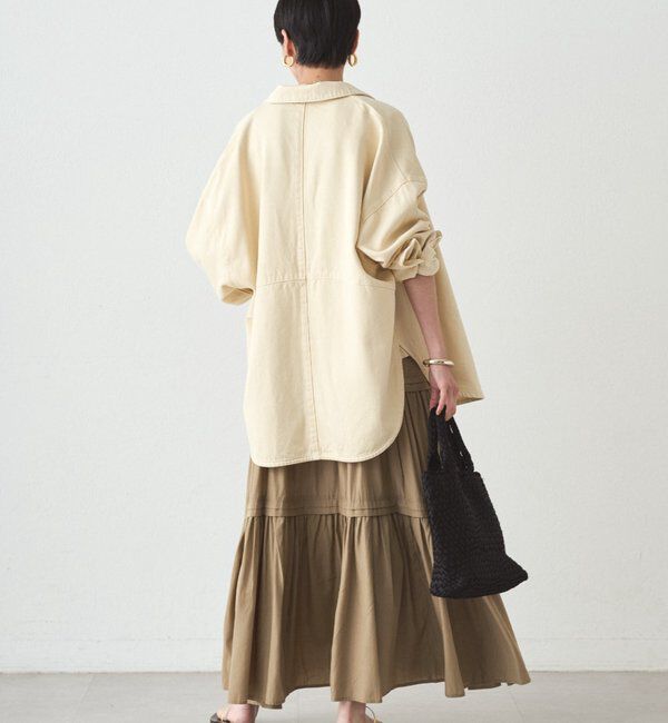  「サテンティアードキャミワンピース」|ワンピース|