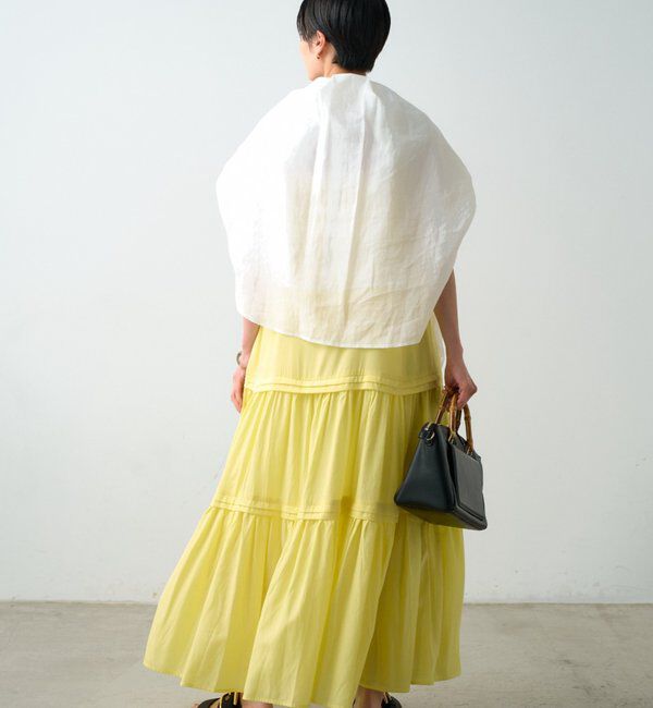  「サテンティアードキャミワンピース」|ワンピース|