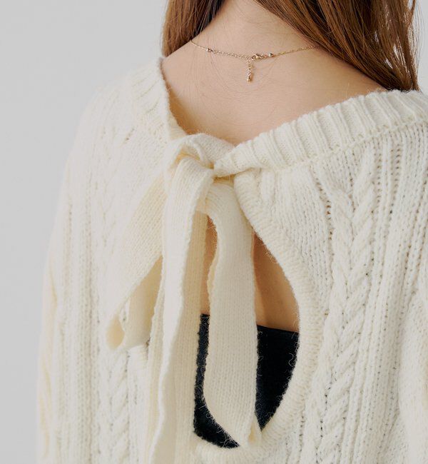  「バックオープンケーブルルーズワンピース」|ワンピース|