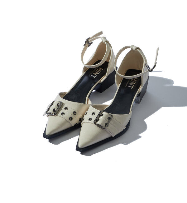  「【HiNT】ベルトストラップミュールパンプス」|パンプス|