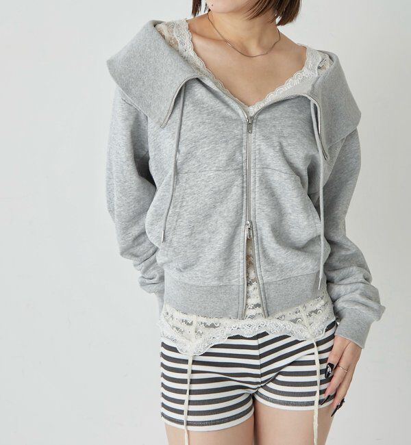  「ビッグカラージップオフショル」|Tシャツ・カットソー|