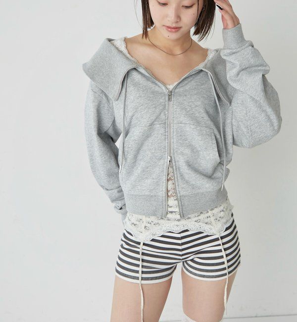  「ビッグカラージップオフショル」|Tシャツ・カットソー|