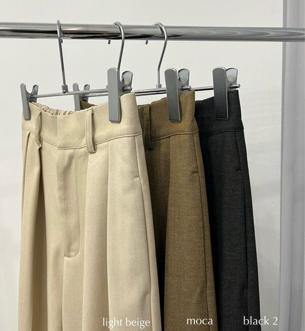  「【累計2万本突破！】【低身長・高身長サイズあり】2タックワイドパンツ」|チノ|