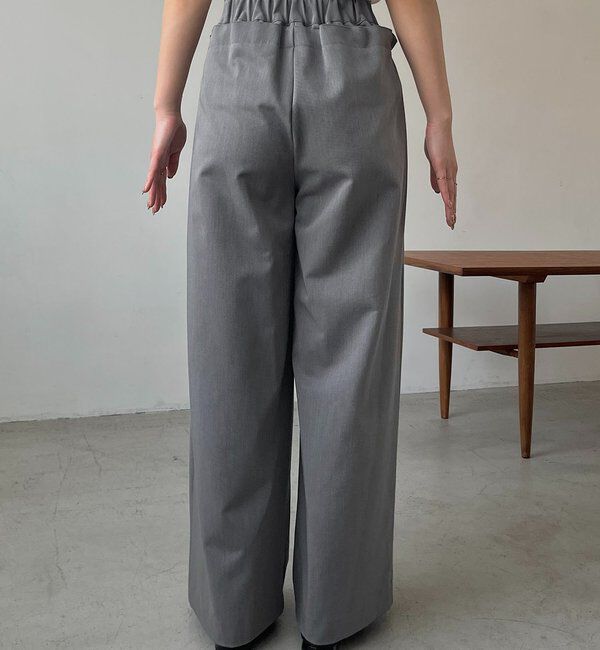  「【低身長サイズあり】ギャザーフリルパンツ」|チノ|