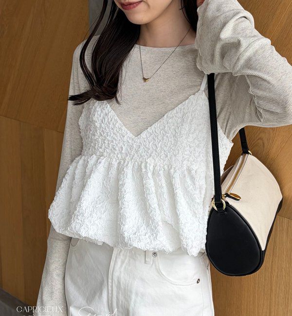  「【LE'MAGE&times;gemeilコラボ】バブルバルーンキャミ」|シャツ・ブラウス|