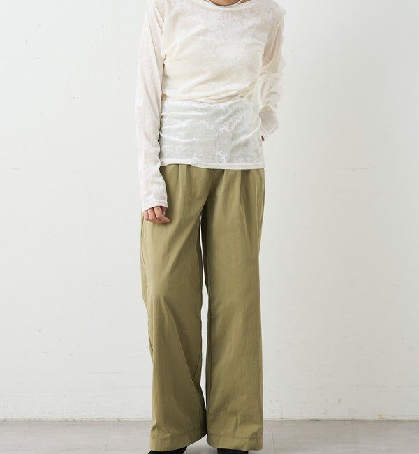  「シアーベロアトップス」|Tシャツ・カットソー|