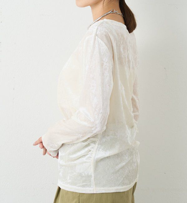  「シアーベロアトップス」|Tシャツ・カットソー|