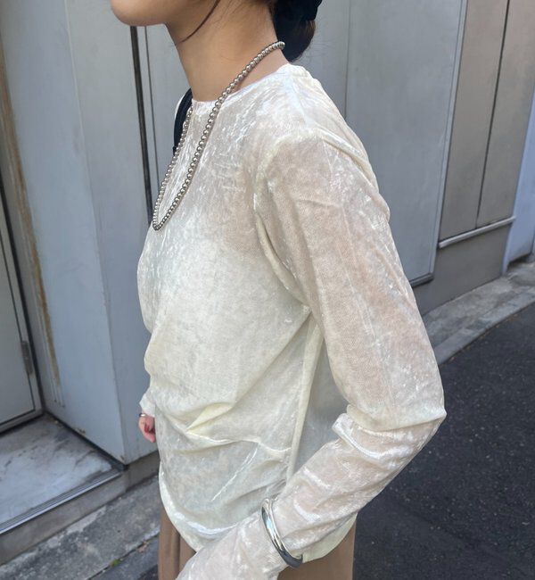  「シアーベロアトップス」|Tシャツ・カットソー|