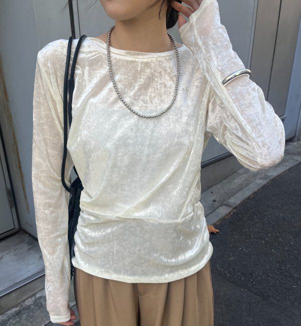  「シアーベロアトップス」|Tシャツ・カットソー|