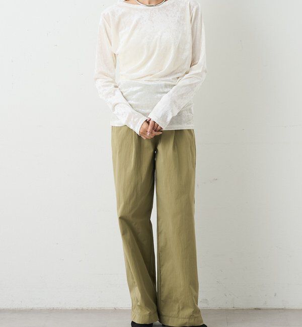  「シアーベロアトップス」|Tシャツ・カットソー|