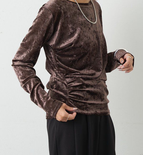  「シアーベロアトップス」|Tシャツ・カットソー|