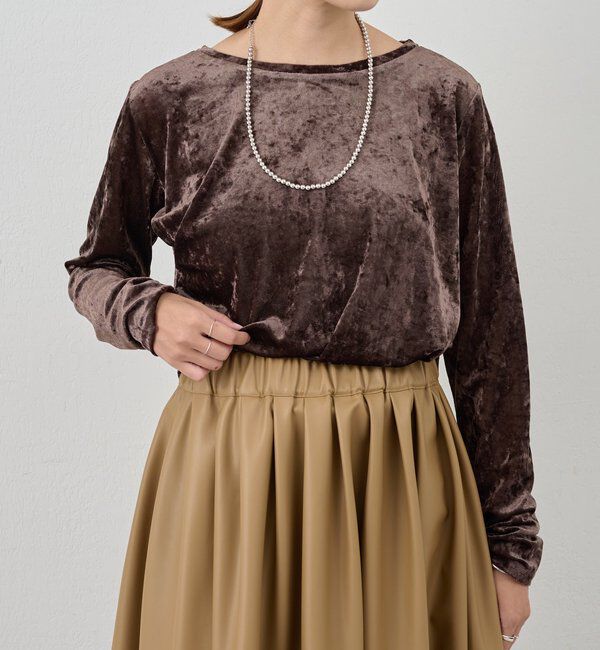  「シアーベロアトップス」|Tシャツ・カットソー|