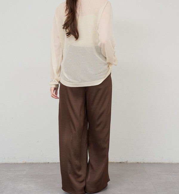  「サテンワイドパンツ」|チノ|