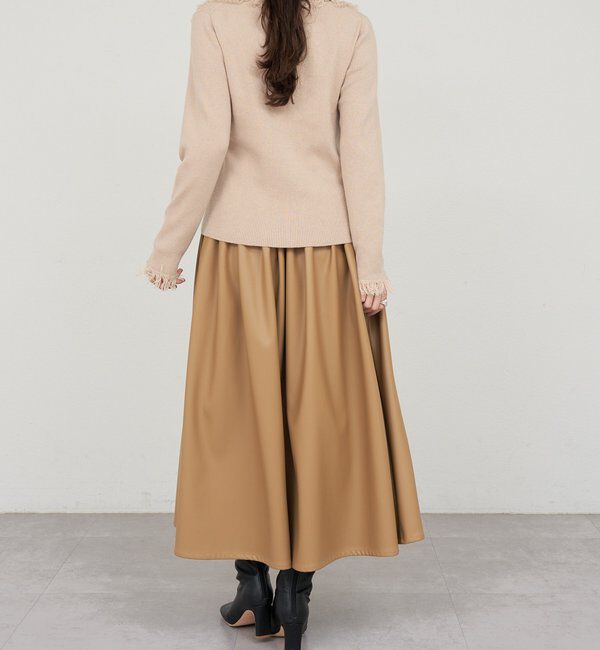  「レザーギャザースカート」|スカート|