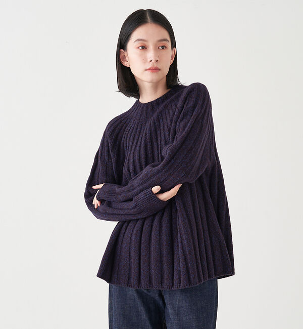 collex「ミックスヤーンニットプルオーバー」|ニット・セーター|