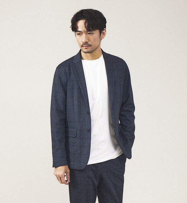 ABAHOUSE「【セットアップ対応】ポンチ ジャケット」|テーラードジャケット|ブルー系その他2