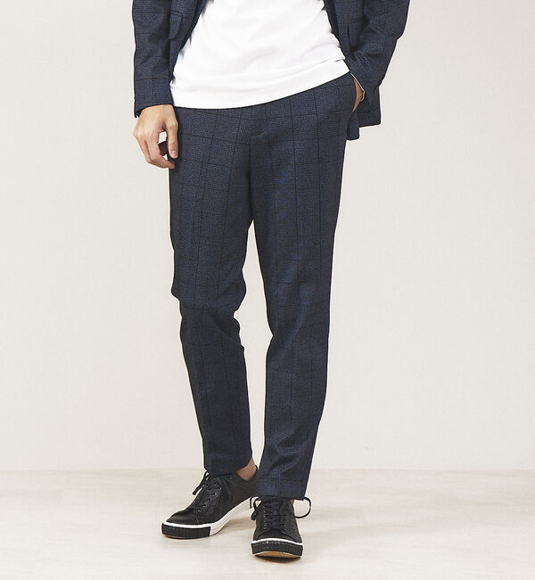 ABAHOUSE「【セットアップ対応】ポンチ イージー スラックス パンツ」|スラックス|ブルー系その他2