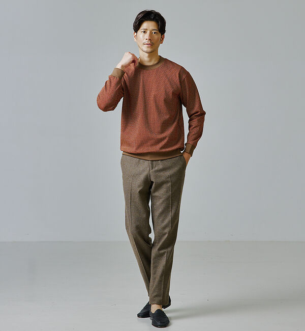 ABAHOUSE「【セットアップ対応】カシミヤ ブレンド スラックス」|スラックス|