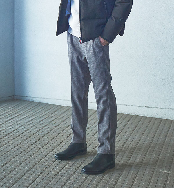 ABAHOUSE「【セットアップ対応】ヘリンボーン ニット スラックス」|スラックス|